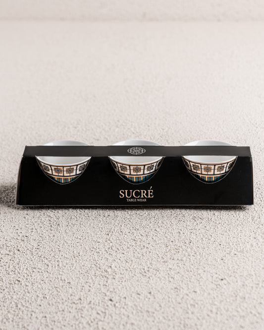 Teal Arabic coffee cups set