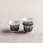 Teal Arabic coffee cups set