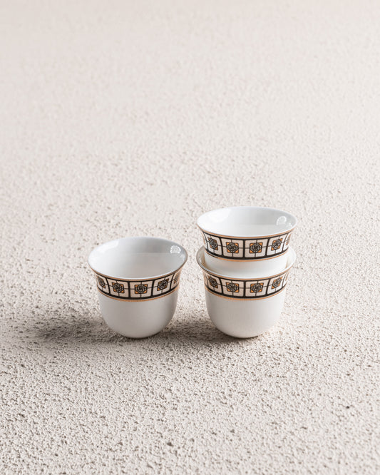Quadrant Arabic coffee cups set
