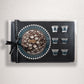 Teal Chocolate Tray with 6 Arabic coffee cups