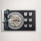 Elan Chocolate tray with 6 Arabic coffee cups